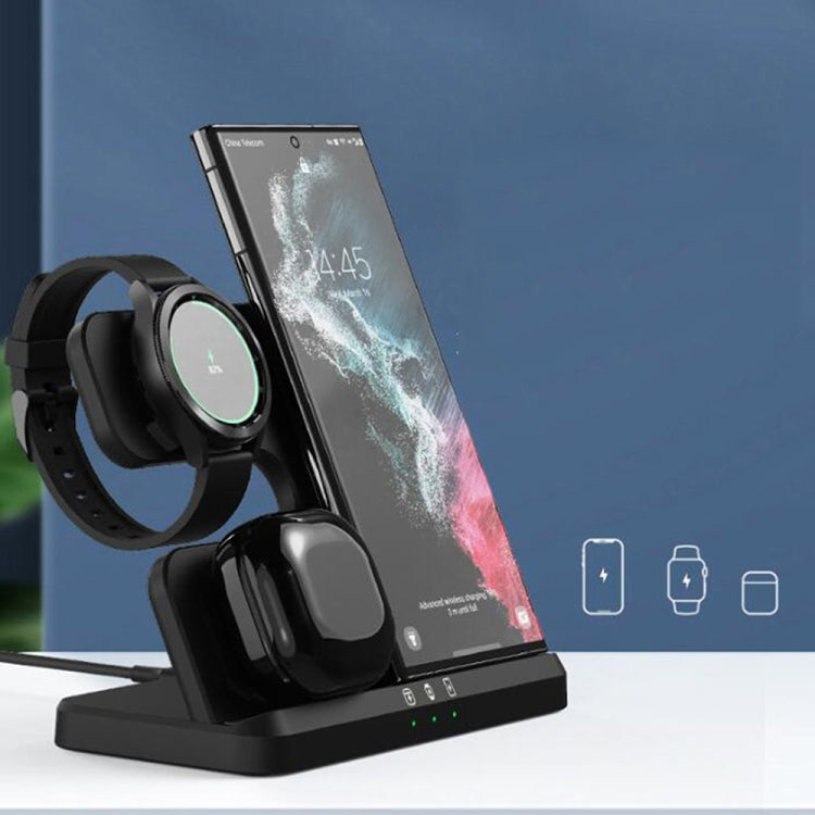 Chargeur sans fil 3 en 1 pour montre et écouteurs Samsung série EDCS889 (noir)